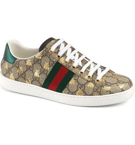 gucci sneaker with bee|gucci ace bee platform sneakers.